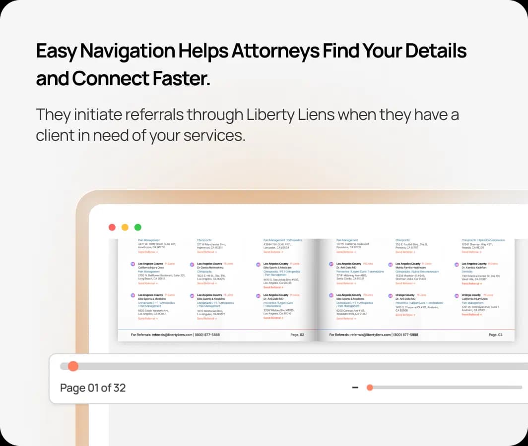 Easy Navigation Helps Attorneys Find Your Details and Connect Faster